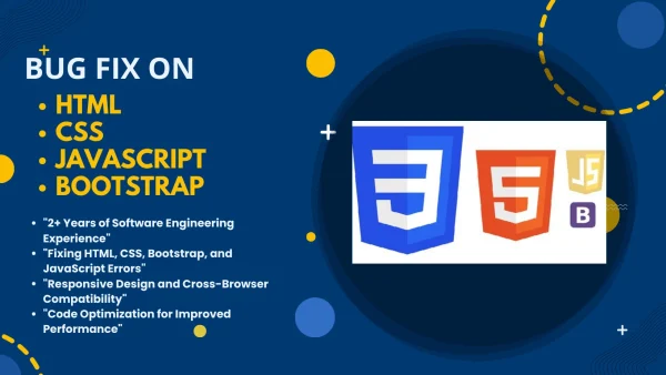 Design and fix HTML CSS bootstrap and javascript